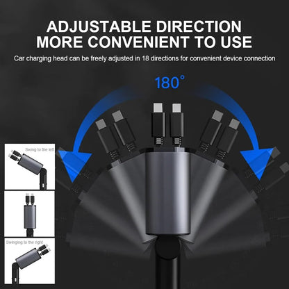 4 in 1 Retractable Charger