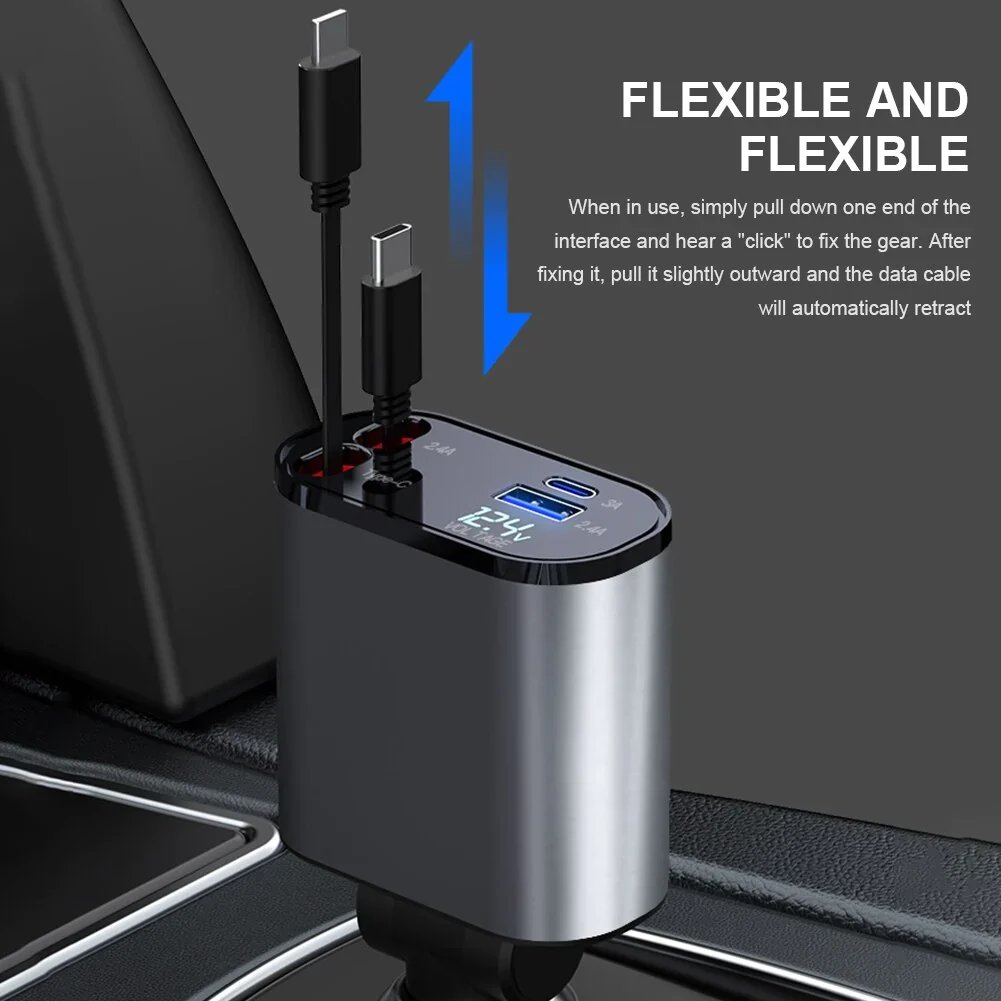 4 in 1 Retractable Charger