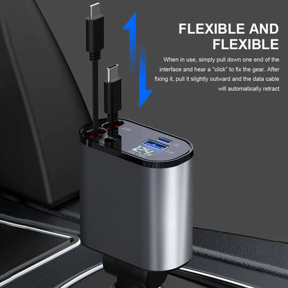 4 in 1 Retractable Charger