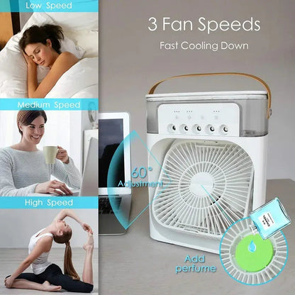 🔥50% OFF |AIR CONDITIONER COOLING FAN WITH ICE
