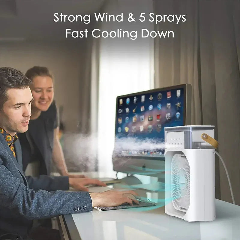 🔥50% OFF |AIR CONDITIONER COOLING FAN WITH ICE