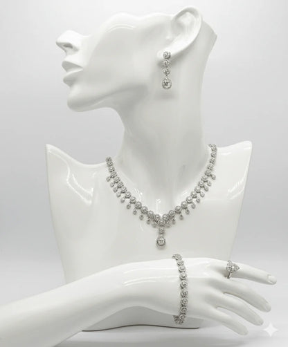 Teardrop Crystal Jewelry Set